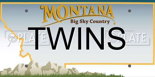 TWINS Montana License Plate