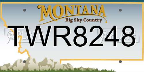 TWR8248 Montana License Plate