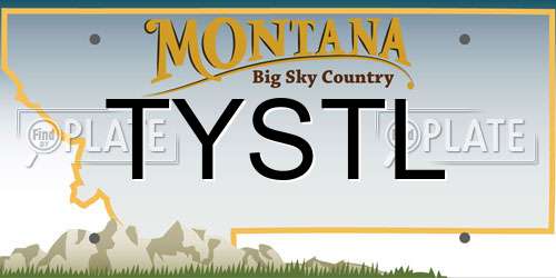 TYSTL Montana License Plate