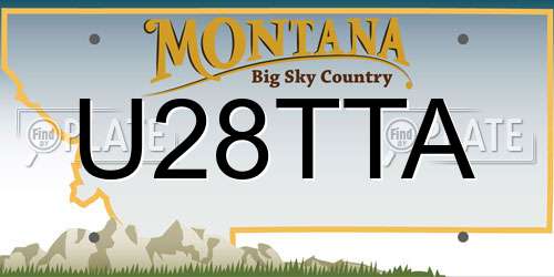 U28TTA Montana License Plate