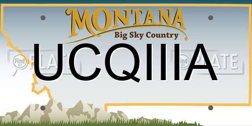 UCQIIIA Montana License Plate