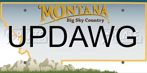 UPDAWG Montana License Plate