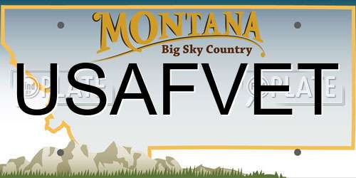 USAFVET Montana License Plate