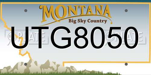 UTG8050 Montana License Plate
