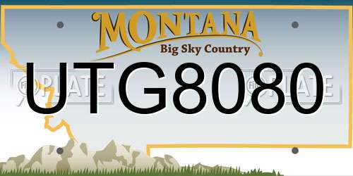 UTG8080 Montana License Plate