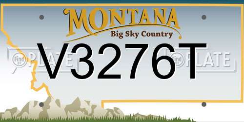 V3276T Montana License Plate