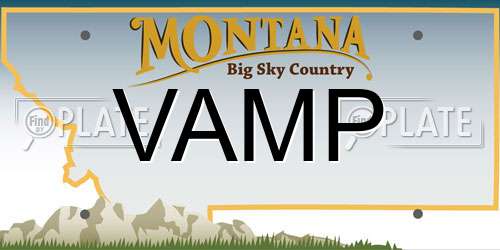 VAMP Montana License Plate