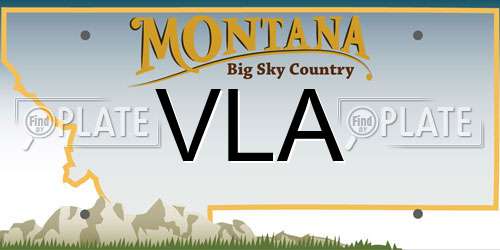 VLA Montana License Plate
