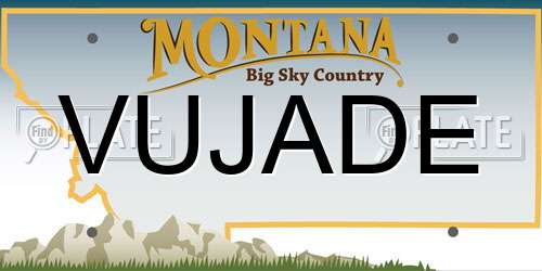 VUJADE Montana License Plate