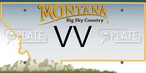 VV Montana License Plate
