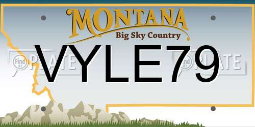 VYLE79 Montana License Plate