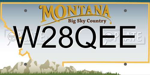 W28QEE Montana License Plate