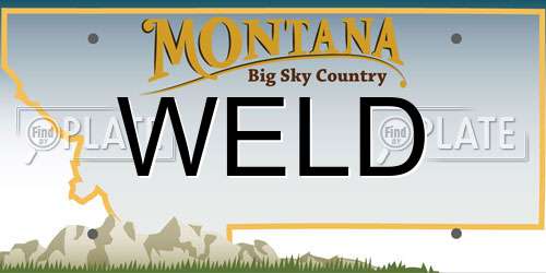 WELD Montana License Plate