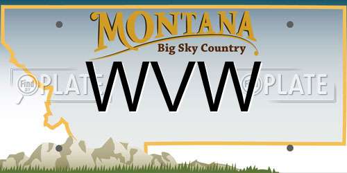 WVW Montana License Plate