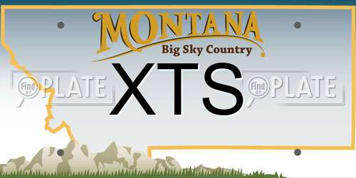 XTS Montana License Plate