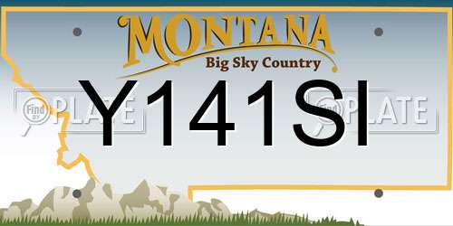 Y141SI Montana License Plate