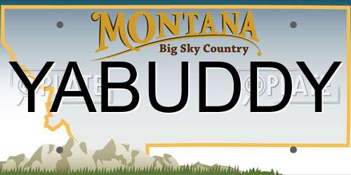 YABUDDY Montana License Plate