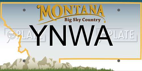 YNWA Montana License Plate