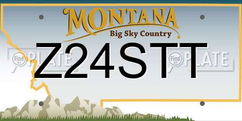 Z24STT Montana License Plate