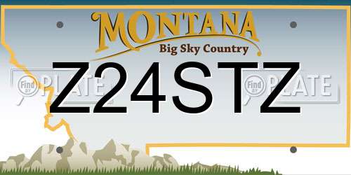 Z24STZ Montana License Plate
