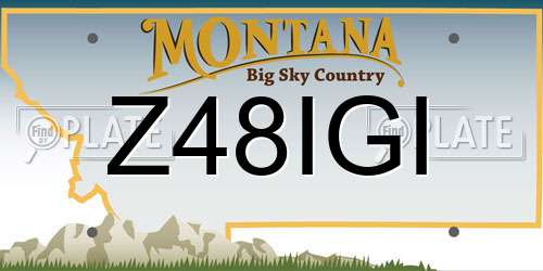 Z48IGI Montana License Plate