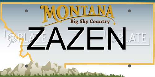 ZAZEN Montana License Plate