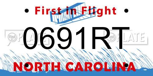0691RT North Carolina License Plate