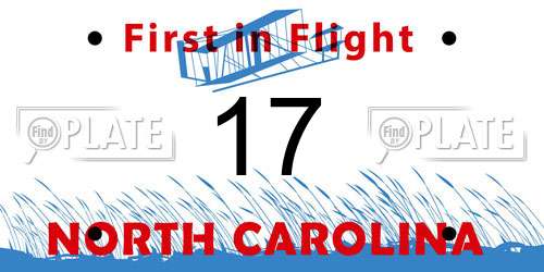 17 North Carolina License Plate
