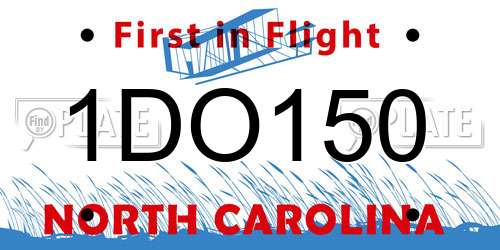 1DO150 North Carolina License Plate