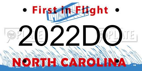 2022DO North Carolina License Plate