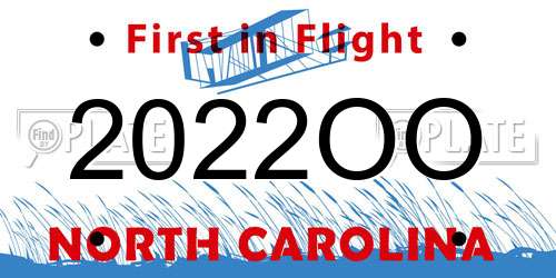 2022OO North Carolina License Plate