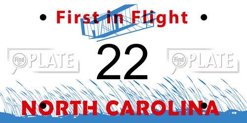 22 North Carolina License Plate