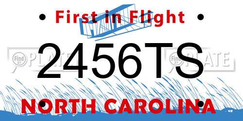 2456TS North Carolina License Plate