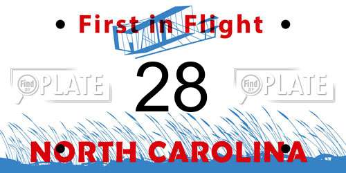 28 North Carolina License Plate