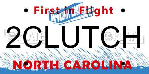 2CLUTCH North Carolina License Plate