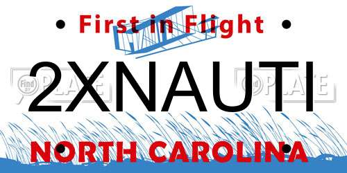 2XNAUTI North Carolina License Plate