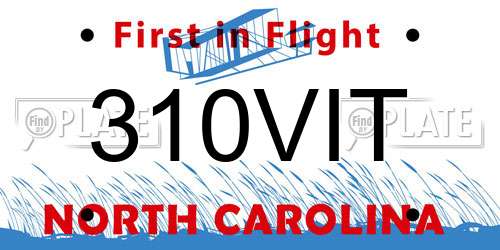 310VIT North Carolina License Plate