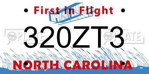 320ZT3 North Carolina License Plate