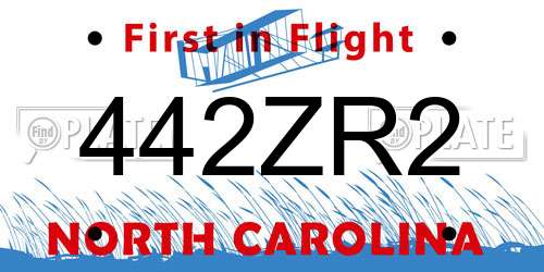 442ZR2 North Carolina License Plate