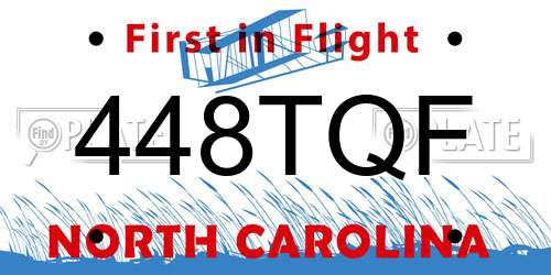 448TQF North Carolina License Plate