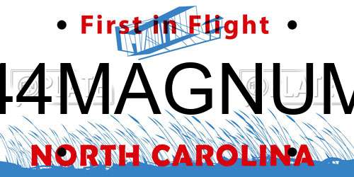 44MAGNUM North Carolina License Plate