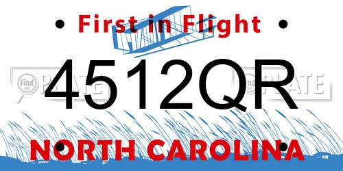 4512QR North Carolina License Plate