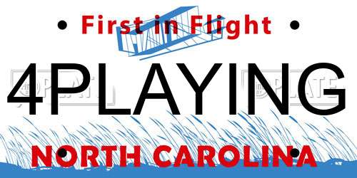 4PLAYING North Carolina License Plate