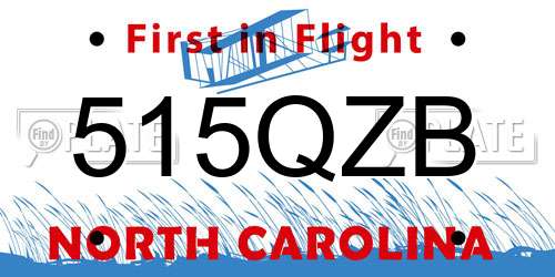 515QZB North Carolina License Plate