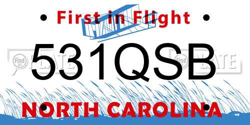 531QSB North Carolina License Plate