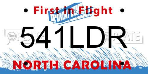 541LDR North Carolina License Plate