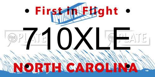 710XLE North Carolina License Plate