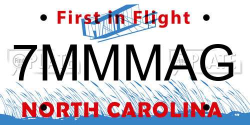 7MMMAG North Carolina License Plate