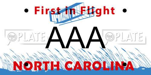 AAA North Carolina License Plate