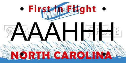 AAAHHH North Carolina License Plate